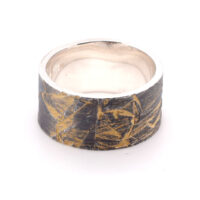 Ring vergoldet oxidiert